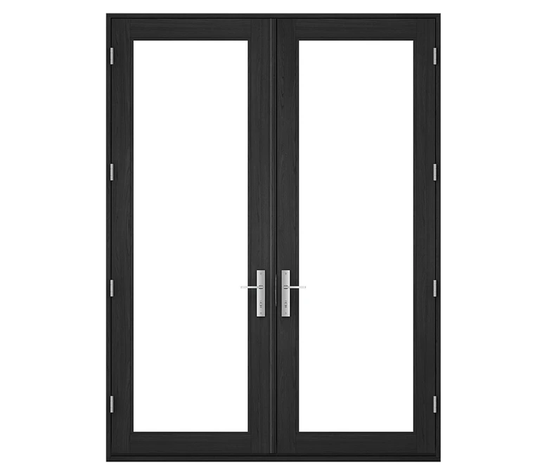 Pella Reserve Contemporary Wood Hinged Patio Door in Syracuse